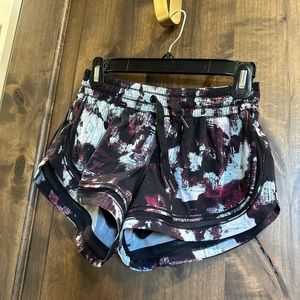 Lululemon multi colored shorts with mesh inserts